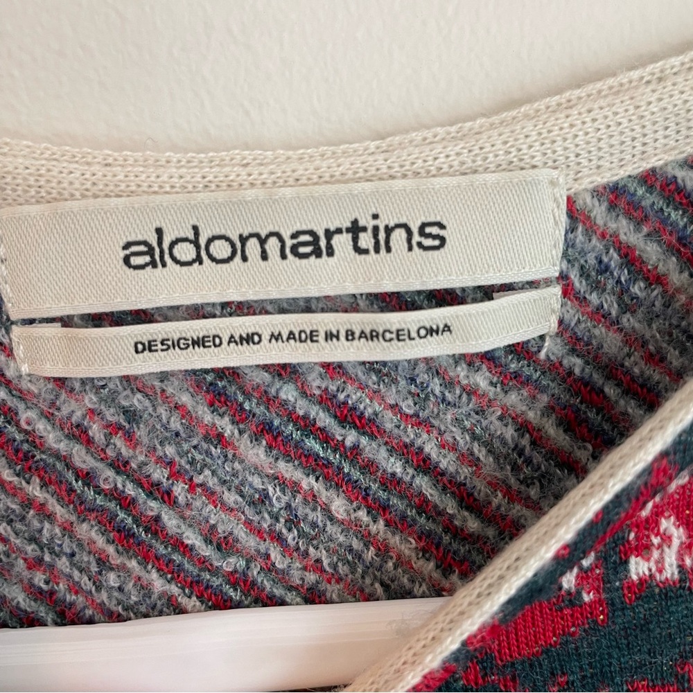 Aldo Martins Anthropologie Flowerpot Floral Sweater Dress Wool Blend Size Small - Picture 8 of 16